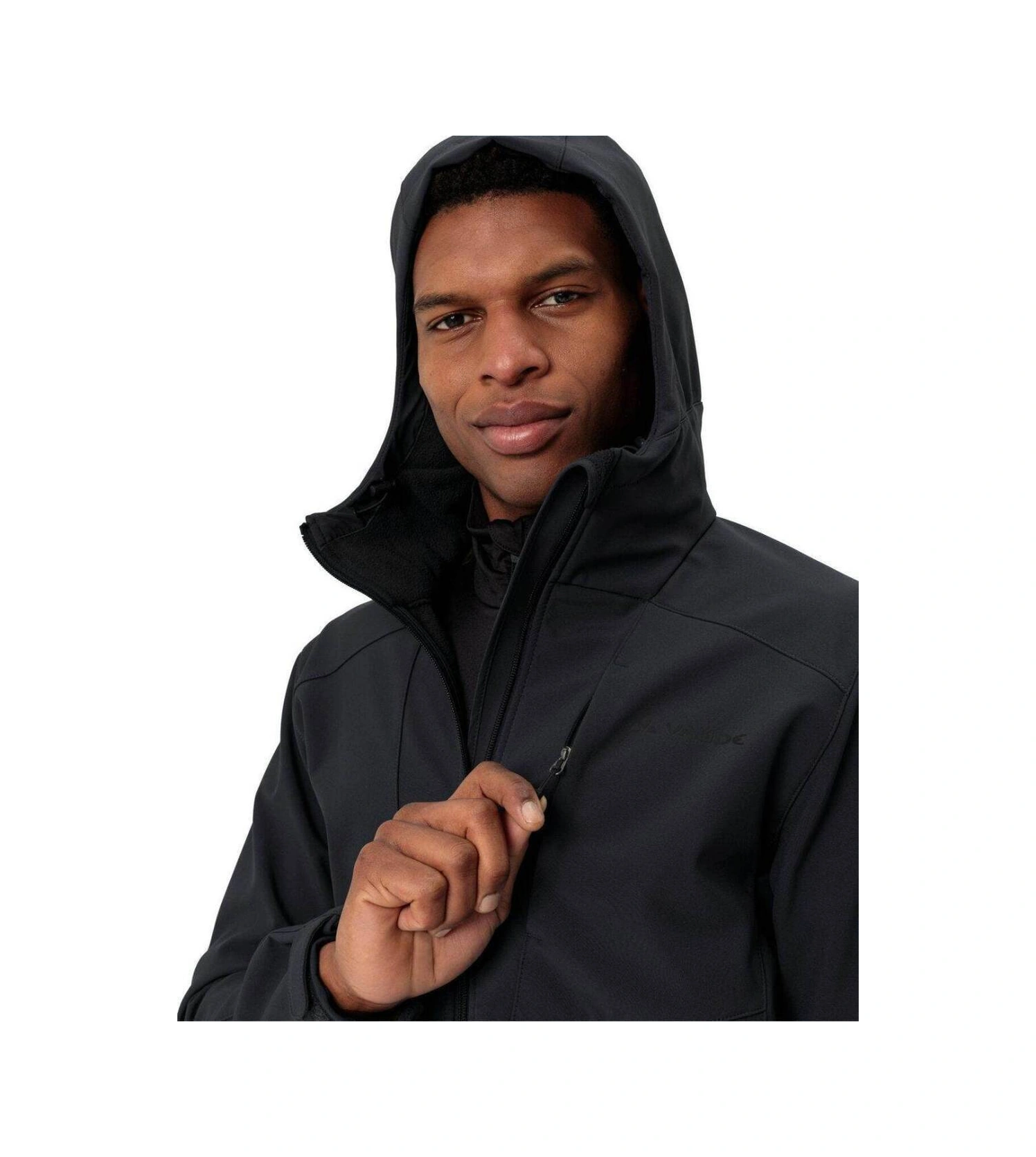 Standart Vaude Cyclone Kapüşonlu Softshell Erkek Ceket 46387 Black