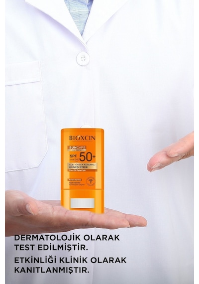 Bioxcin Sun Care Stick SPF 50 Hassas Bölgeler İçin Yüksek Korumalı Güneş KremiDry Touch, Mat