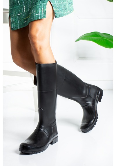 Wolk Shoes Hunterr Kadın Yagmur Çizmesi Su Gecirmez Siyah - 306228758 siyah