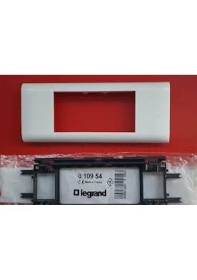 010954 Legrand Dlp 50x80 MM 010412 için 4 Modül Kaide+çerçeve