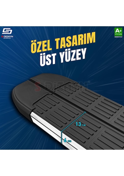 Drstuning S-dizayn Toyota Corolla Cross S-line Krom Yan Basamak 183 Cm 2022 Üzeri