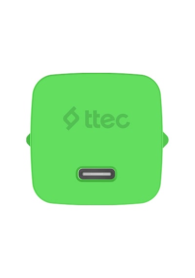 Ttec Smartcharger Gan 20w Pd Seyahat Hızlı Şarj Aleti + Usb-c - Usb-c 3a Kablo Neon 74820746
