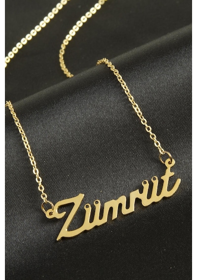Zümrüt - 350 - İsimli - Glblseme - Kolye -sarı altın