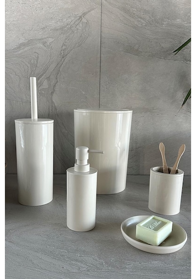 Flores 5li Banyo Seti-bej Çok Renkli