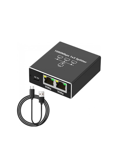 Ethernet Çoklayıcı Splitter 1 Giriş 3 Çıkış Rj45 Gigabit 1000 Mbps