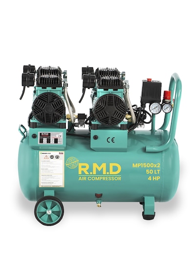 R.m.d Kompresör 50 Lt Yüksek Emişli Yağsız Teknoloji Hava Kompresörü Mp1500ıx2