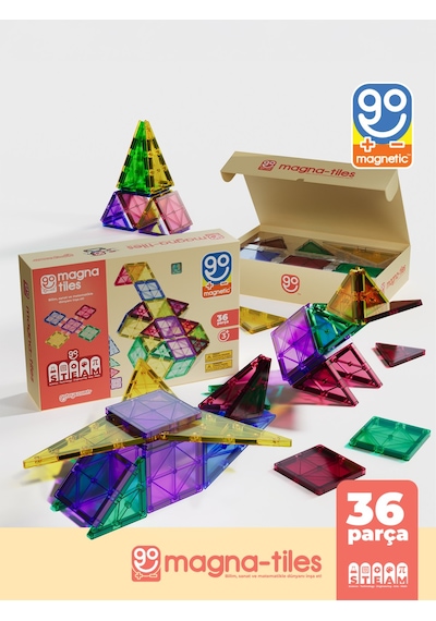 Go Magnetic Series 36 Parça Manyetik Yapı Blokları Original - Mıknatıslı Manyetik Bloklar