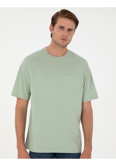 Pierre Cardin Erkek Çağla Tişört 50306444-vr016 Yeşil