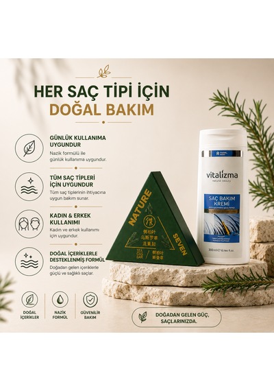 Vitalizma Biberiyeli Saç Bakım Sabunu Ve Saç Bakım Kremi İkili Avantajlı Set