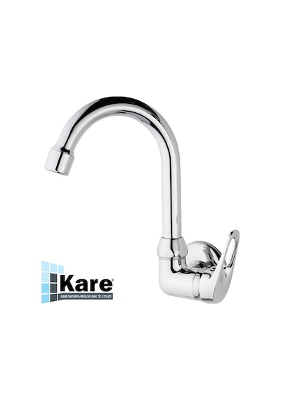 Kare Luxury Mix Duvardan Tekli Batarya Tek Su Girişli Lavabo Bataryası
