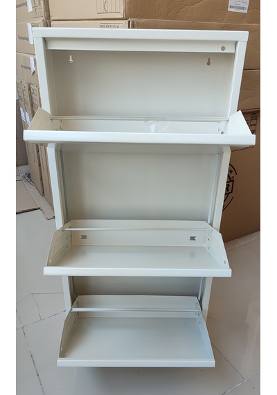 Kaser Marka 3 Kapaklı Metal Ayakkabılık (539136099) Krem