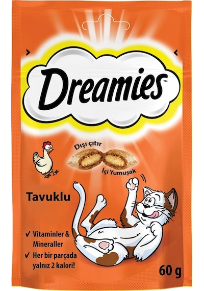 Dreamies Tavuklu Kedi Ödül Bisküvisi 60 G