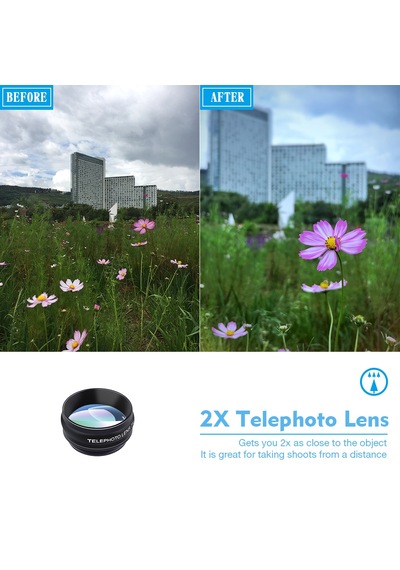 Apexel 10'u 1 Arada Telefon Lens Kiti