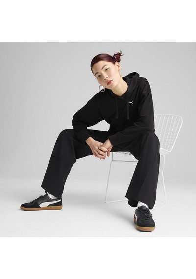 Puma Essentials Elevated Kadın Siyah Günlük Stil Sweatshirt 69090101 1719704 SiYAH