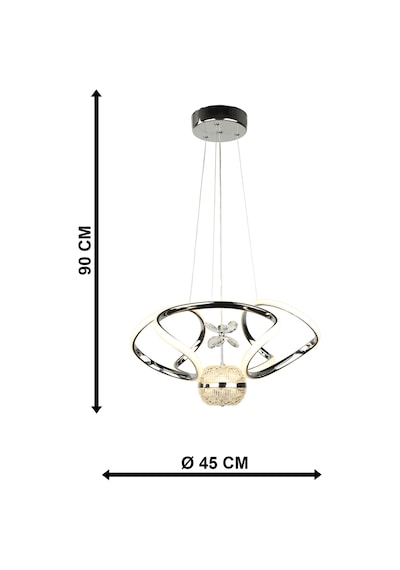 Begüsa Dron 45.lik Ledli Avize Krom Kaplama