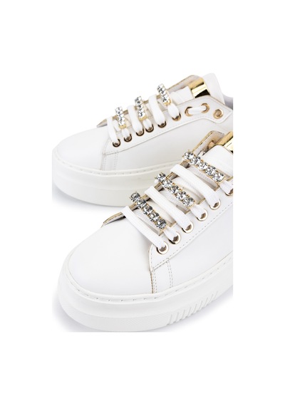 Tamer Tanca Kadın Suni Deri Beyaz Sneakers & Spor Ayakkabı 1009 001 Bn Ayk Sk23/24 Beyaz Cılt