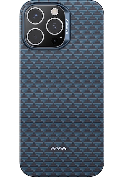 Apple iPhone 16 Pro Max Kılıf M-safe Uyumlu Raptic Aramid Skin Origin Serisi Kapak Lacivert