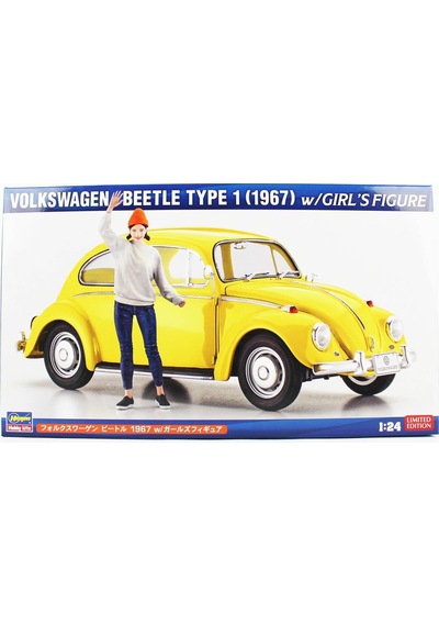 Hasegawa Sp620 52420 1/24 Ölçek, Volkswagen Beetle Type 1 1967 Ve Kız Figürü, Otomobil Plastik Model Kiti