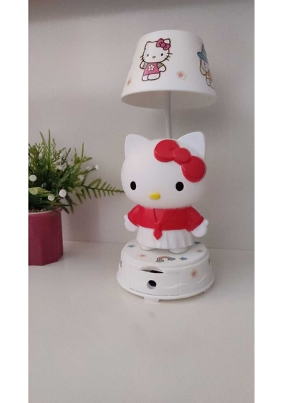 Hello Kitty Masa Üzeri Gece Lambası Boyut 25 Cm Çok Renkli