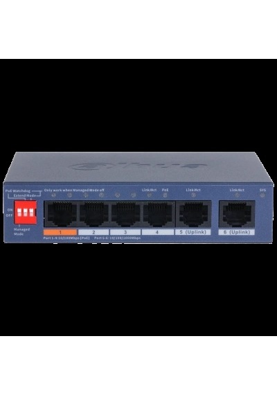 Dahua Cs4006-4et2gt-60 4xfe-2xge Poe Yönetilebilir Switch