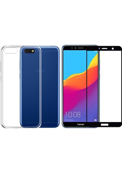 Huawei Honor 7S Y5 2018 Kilif Seffaf Silikon Kilif + 6D Nano Cam 378375914