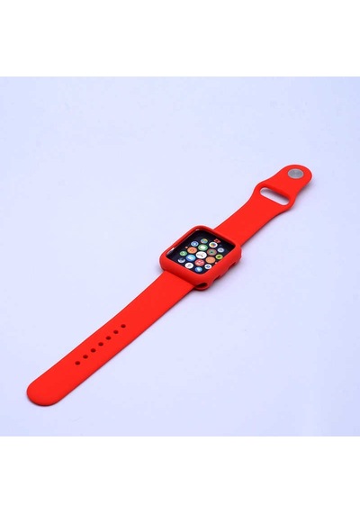 Watch 42mm Uyumlu 3 İn 1 Klasik Zore Kordon-turuncu