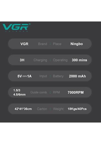 Vgr V-996 Sakal Ve Ensa Kesim Makinesi