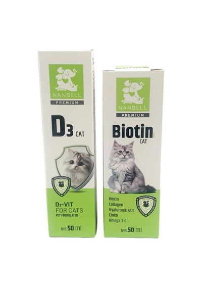 Nanbell Kediler İçin Biotin Collagen + D3 Vitamin Takviyesi