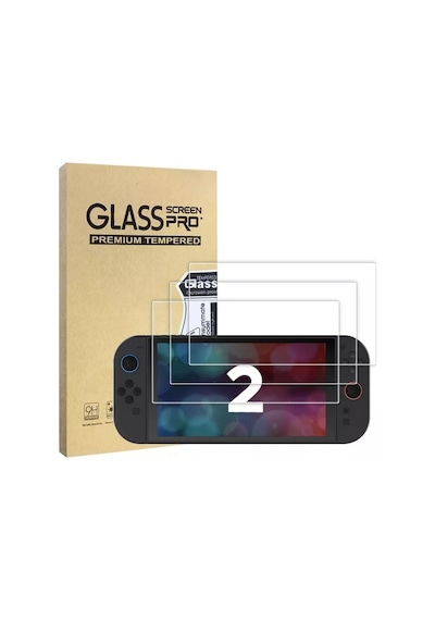 Nintendo Switch 2 Uyumlu 7'' 7.9'' 9h Temperli Cam Kırılmaz Ekran Koruyucu, Hd Clear, Toz Önleyici, Kabarcık Önleyici, 9h Hardne