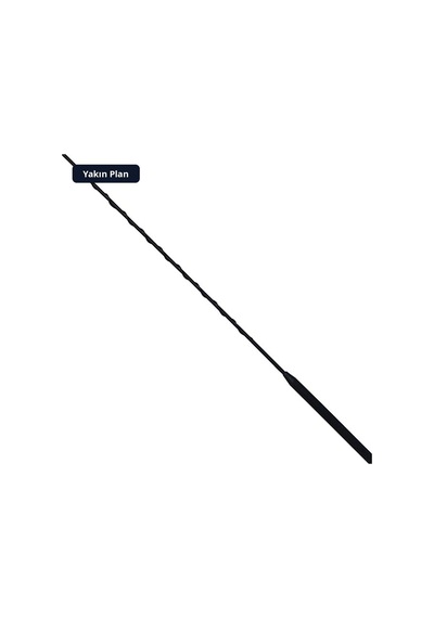 Trobus Oto Anten Çubuk Tip Uzun Universal 41 Cm Siyah
