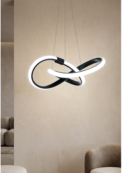 Lzy Avize Store Kar Çiçeği Siyah Avize Modern Salon, Mutfak, Çocuk Odası Ve Antre Aydınlatma
