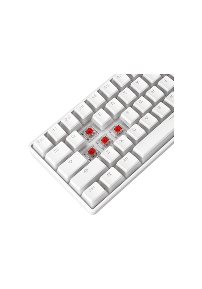 Rampage KB-R135 Parvus Red Switch Type-c Bağlantılı RGB Puding Tuşlu Oyuncu Klavyesi