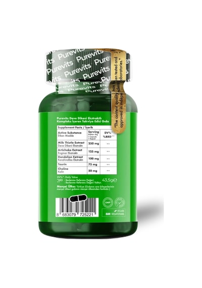 Purevits Milk Thistle Complex 60 Kapsül