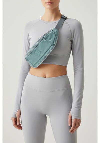 İcone Bag Koşucu Bel Çantası, Reflektörlü Sporcu Bel Çantası, Bel Çantası Su Yeşili
