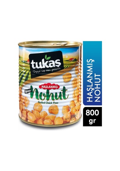 Tukaş Haşlanmış Nohut 800 G 12'li Paket