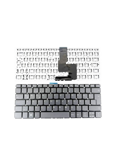 Lenovo Ideapad 1-14ada05 82gw Klavye Füme Tuş Takımı Power Açma Butonlu
