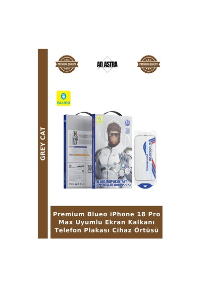 Premium Blueo Apple iPhone 18 Pro Max Uyumlu Ekran Kalkanı Telefon Plakası Cihaz Örtüsü
