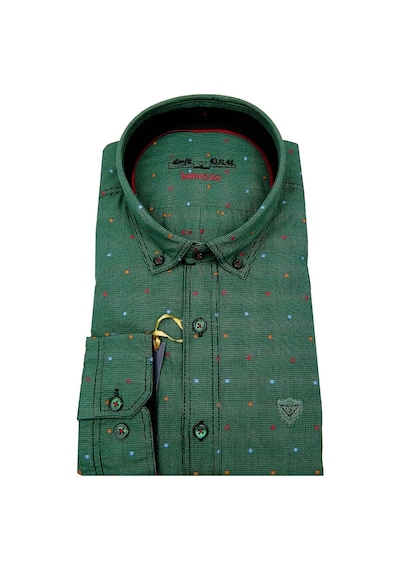 Erkek Slim Fit Puantiyeli Gömlek 59217
