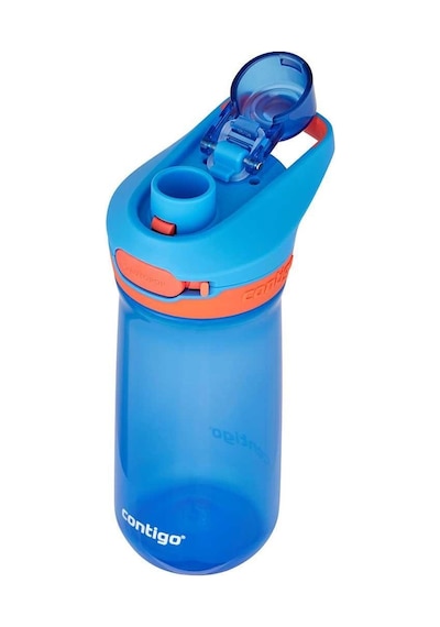 Contigo Jessie Tritan Bas İç Kapaklı Çocuk Suluğu 420ml - Mavi Mavi