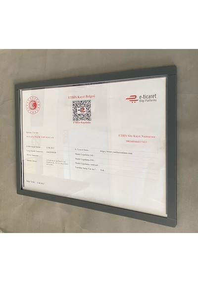 Mat Antrasit Diploma&sertifika Çerçevesi