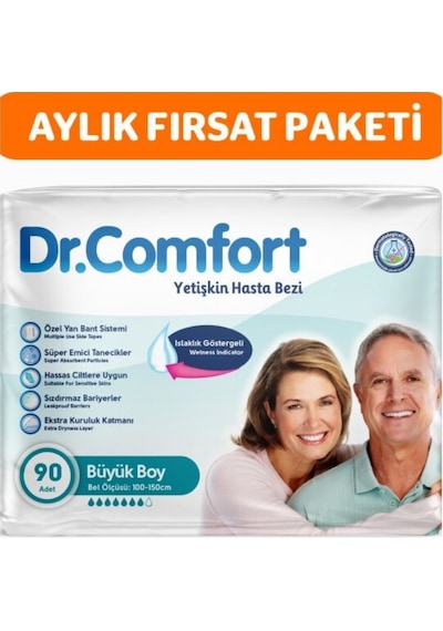 Dr. Comfort Yetişkin Bel Bantlı Hasta Bezi L 90'lı