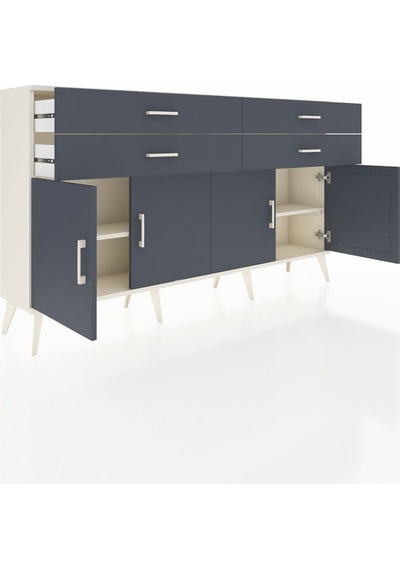Arges Konsol 2 Raflı 4 Çekmeceli 8 Kapaklı 176x30x99 Aytaşı-antra Aytaşı-antrasit Arges Konsol 2 Raflı 4 Çekmeceli 8 Kapaklı 176x30x99 Aytaşı-antra Aytaşı-antrasit