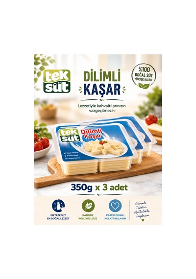 Dilimli Kasar 350 Gr X 3 Adet