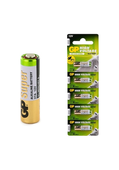 GP Super 27A-C5 MN27 12V Alkalin Kartela Pil 5'li