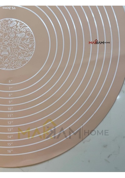 Silikon Pişirme Pasta Mat Seti, Ölçülerle Hamur Açma Seti Silikon Yapışmaz Mat, Pasta, Kabuk, Kurabiye, Ekmek, Ha