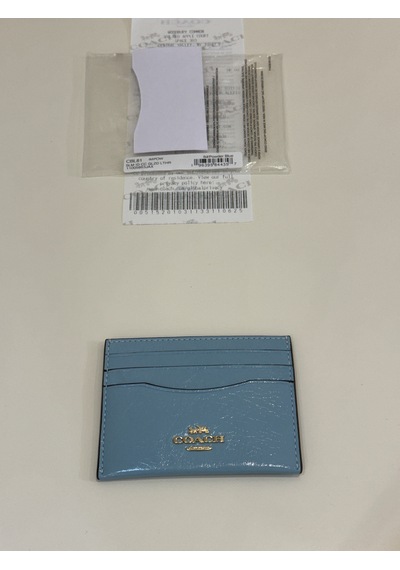 Coach Slim Id Case Kartlık Açık Mavi