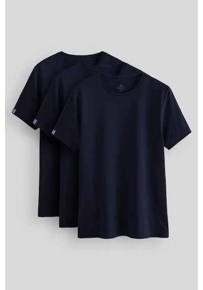 Tommylife Standart Fit Basic O Yaka 3lü Paket Lacivert Erkek T-shirt 87911 Lacivert
