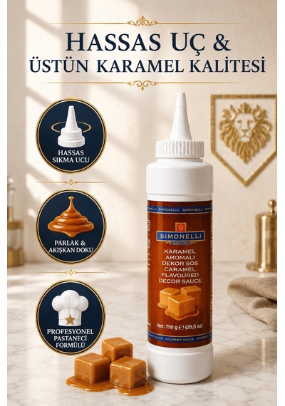 Simonelli Karamel Aromalı Dekor Sos 750 G