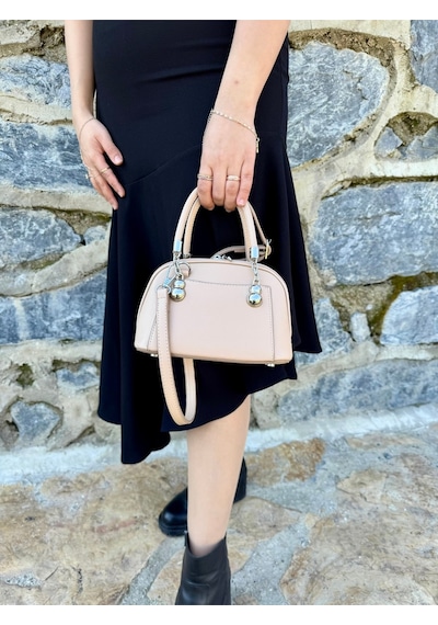 Just Polo Kadın Yeni Sezon Mini Cüzdan Aksesuarlı Askılı Şık El Ve Omuz Çantası Ebat : En 19 Boy 14 Cm Vizon 42151087