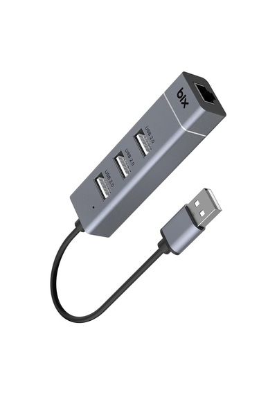 Bx03hb Usb 2.0 Hub 3 Port Ve Rj45 Ethernet Adaptör 10/100mbps Macbook Uyumlu Çoklayıcı 3 Adet Usb 2.0 Ve 1 Adet Ethernet